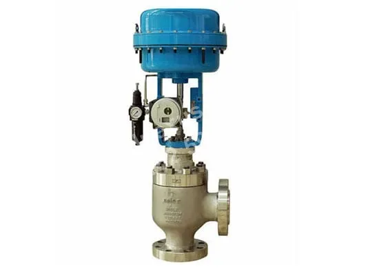 Neles cage-guided angle valve, AB series